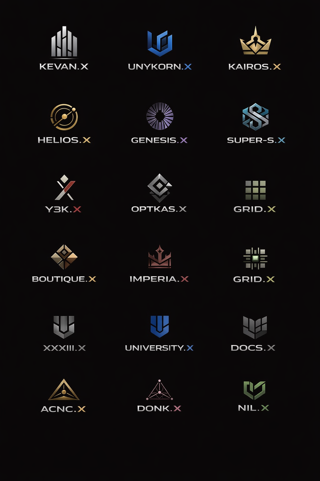 .X Namespace full logo system